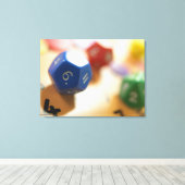 Dice on wiskunde game canvas afdruk (Insitu (Houten vloer))