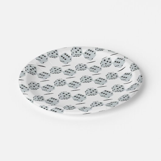 Dice Papieren Bordje (Gekanteld)