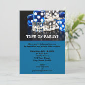 Dice Party-uitnodigingen Kaart (Staand voorkant)