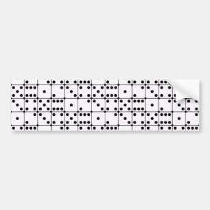 DICE PATTERN BUMPERSTICKER