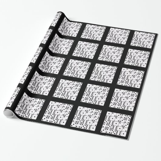 DICE PATTERN CADEAUPAPIER (Uitgerold)