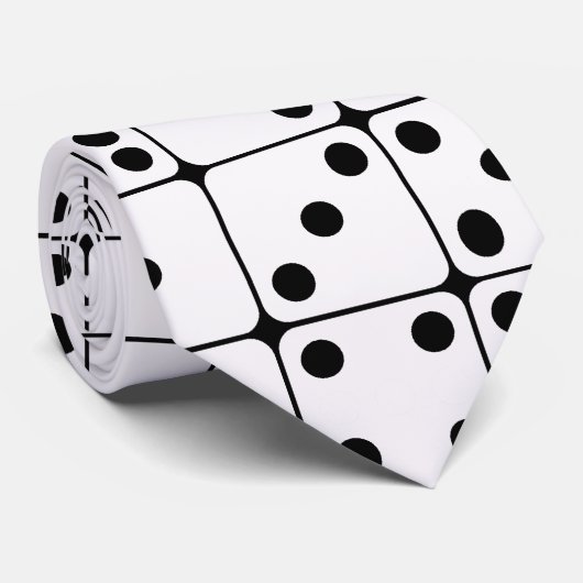 DICE PATTERN STROPDAS (Opgerold)