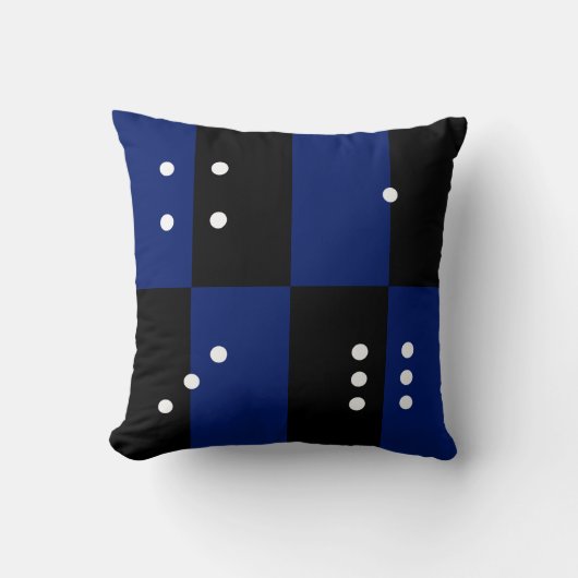 Dice polka dot dice-patroon kussen (Voorkant)