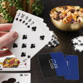 Dice polka dot patroon blauw/zwart pokerkaarten (Insitu)