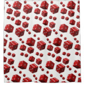 Dice Red douchergordijn Douchegordijn (Voorkant)