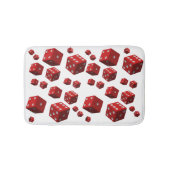 Dice Red douchewc voor hem Badmat (Voorkant)