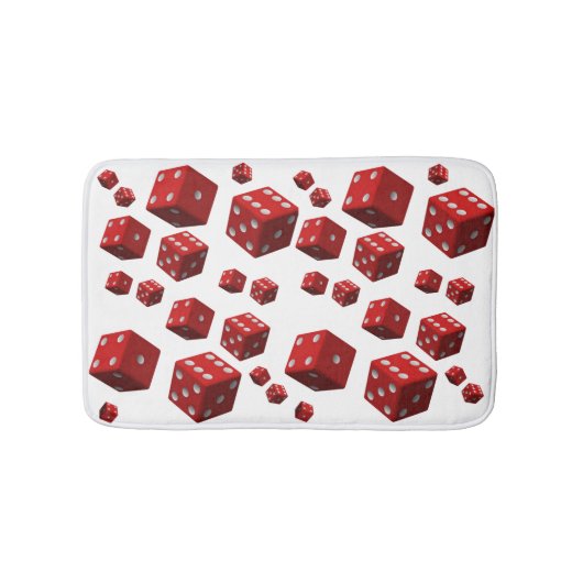 Dice Red douchewc voor hem Badmat (Voorkant)