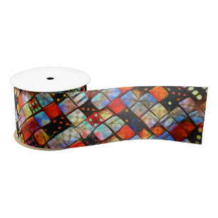 Dice Ribbon Satijnen Lint