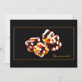 dice roll - luck game night party uitnodiging (Voorkant)