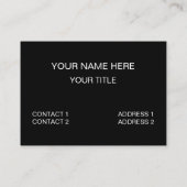 Dice Roll Play spel Visitekaartje (Achterkant)