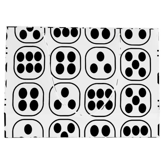 Dice Roll verjaardagsfeestje Groot Cadeauzakje (Achterkant)