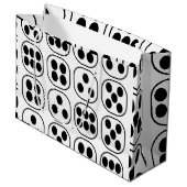 Dice Roll verjaardagsfeestje Groot Cadeauzakje (Voorkant Gekanteld)