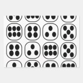 Dice Roll verjaardagsfeestje Inpakpapier Vel (Voorkant 2)