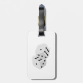 Dice Rolling Bagagelabel (Achterkant verticaal)