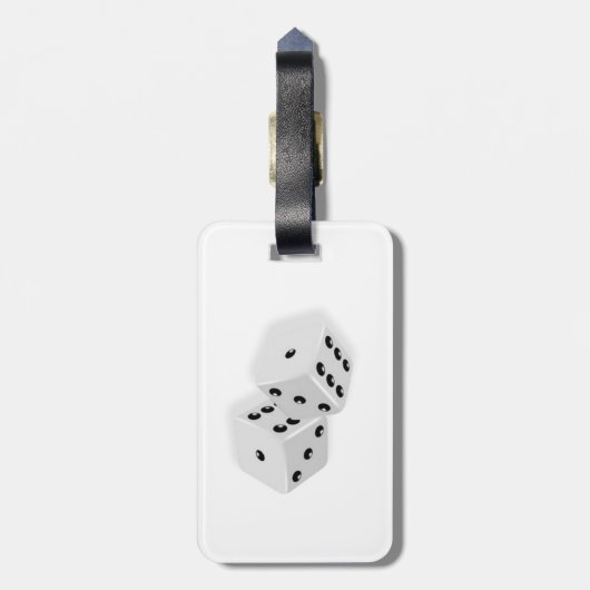 Dice Rolling Bagagelabel (Achterkant verticaal)