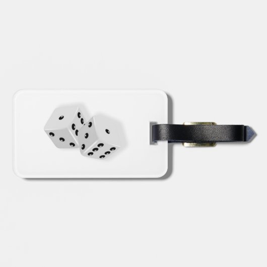 Dice Rolling Bagagelabel (Achterkant horizontaal)