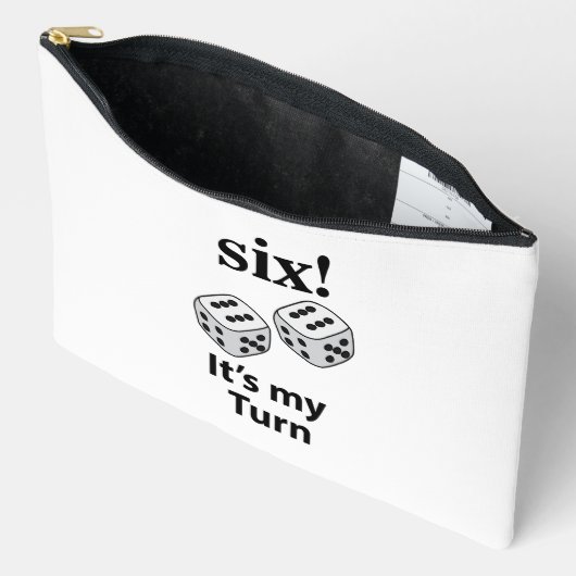 Dice Rolling Six Het is mijn beurt Roll Dice Make- Etui (Open)