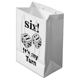 Dice Rolling Six Het is mijn beurt Roll Dice Medium Cadeauzakje