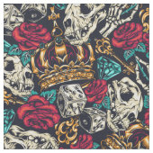 Dice skull roos kroonspel excentriek stof (Close Up)