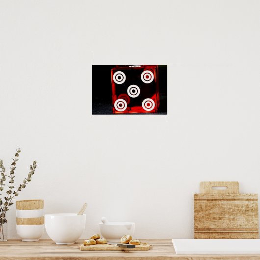 Dice Sluiten Poster (Keuken)