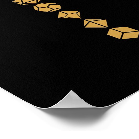 Dice Sword van de Paladin Tabletop RPG Poster (Hoek)