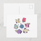 Dice-tekens Briefkaart (Voorkant / Achterkant)