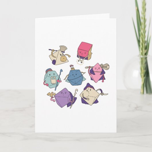 Dice-tekens Kaart (Voorkant)