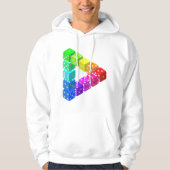 Dice Triangle Mannen Hoodie (Voorkant)