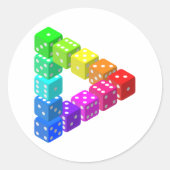 Dice Triangle Stickers (Voorkant)