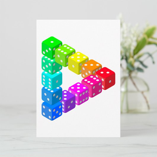 Dice Triangle Uitnodigingen