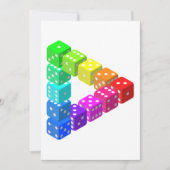 Dice Triangle Uitnodigingen (Voorkant)