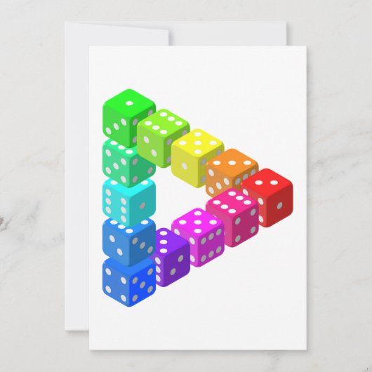 Dice Triangle Uitnodigingen (Voorkant)