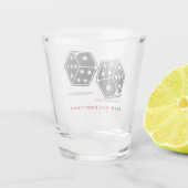 Dice Wacht niet op schitterend glas (Achterkant)