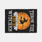 Dice Witches Bunco Fleece Deken (Voorkant (Horizontaal))