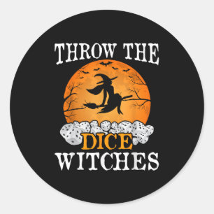 Dice Witches Bunco Ronde Sticker