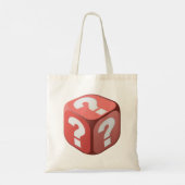 Dice with Vraag Marks Canvas tas (Achterkant)