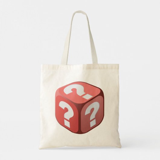 Dice with Vraag Marks Canvas tas (Achterkant)