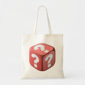 Dice with Vraag Marks Canvas tas (Voorkant)