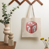 Dice with Vraag Marks Canvas tas