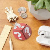 Dice with Vraag Marks Sleutelhanger