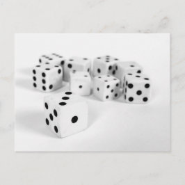 DICE - WITTE BRIEFKAART