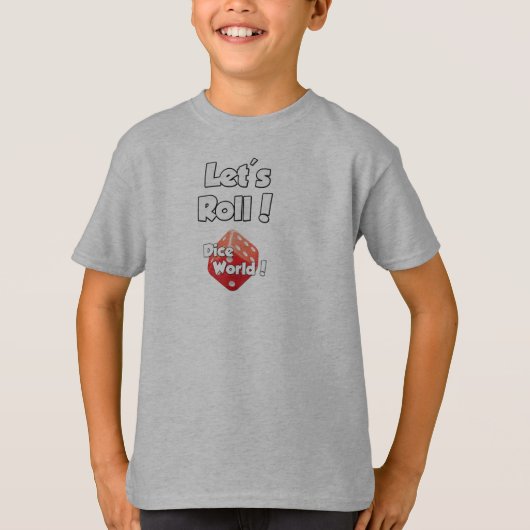 Dice World. Kinder T-shirt (Voorkant)