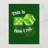 Dices-briefkaart Briefkaart (Voorkant)