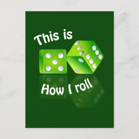 Dices-briefkaart Briefkaart (Voorkant)