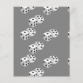 Dices op grijs patroon
