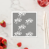 Dices op grijs patroon servet (Insitu)
