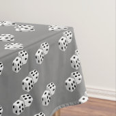 Dices op grijs patroon tafelkleed (Voorbeeld)