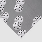 Dices op grijs patroon tissuepapier (Detail)