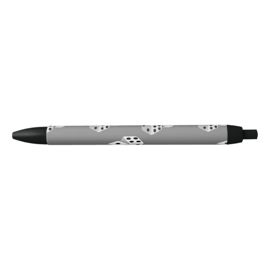 Dices op grijs patroon zwarte inkt pen (Voorkant)
