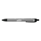 Dices op grijs patroon zwarte inkt pen (Bodem)